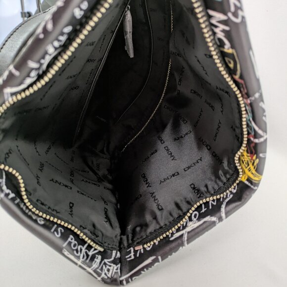 DKNY Tilly Backpack Black Graffiti - NWOT main image 9
